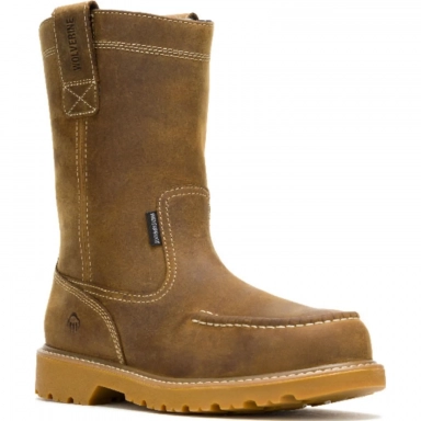 Wolverine Mens Floorhand Moc Boot Tan