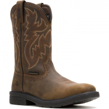 Wolverine Mens Steel Toe Rancher Level Boot Brown