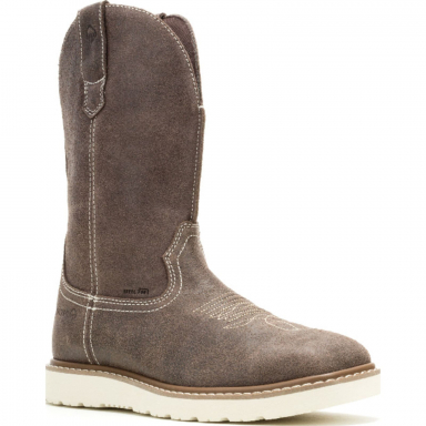 Wolverine Mens Steel Toe Bronc Wedge Boot Grey