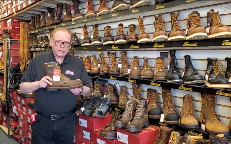 Russ at the BootAmerica store in Turnersville, NJ